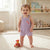Sinsay Baby Girl's Lavender Short Dungaree Romper