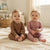 Sinsay Baby Girl's Pink & Brown Ribbed Clever Zip Pack Of 2 Footed Overalls
