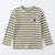 Zara Girl's Multicolor Striped Two Heart Chest Patch Long Sleeve Blouse | Zara In Lebanon