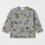 Zara Baby Boy's Grey All-Over Printed Long Sleeve Blouse | Zara In Lebanon