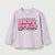 Zara Girl's Light Purple "Okay Great" Graphic Print Long Sleeve Blouse | Zara In Lebanon