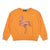 Fmoda Girl's Orange Flamingo Embroidered Sweatshirt | Fmoda In Lebanon