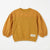 Zara Girl's Mustard Brown Ruffled Sleeve Sweatshirt | Zara In Lebanon