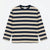 Zara Boy's Navy/Beige Striped Crew Neck Long Sleeve Blouse | Zara In Lebanon