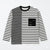 Zara Boy's Black/White Striped With Chest Pocket Long Sleeve Blouse | Zara In Lebanon
