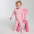 Sinsay Girl's Light Pink Ruffled Shoulder Overall