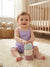 Sinsay Baby Girl's Light Purple Ribbed Camisole Romper