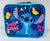 Blue pouch with cartoon character and 'Just Chill' text on a white background