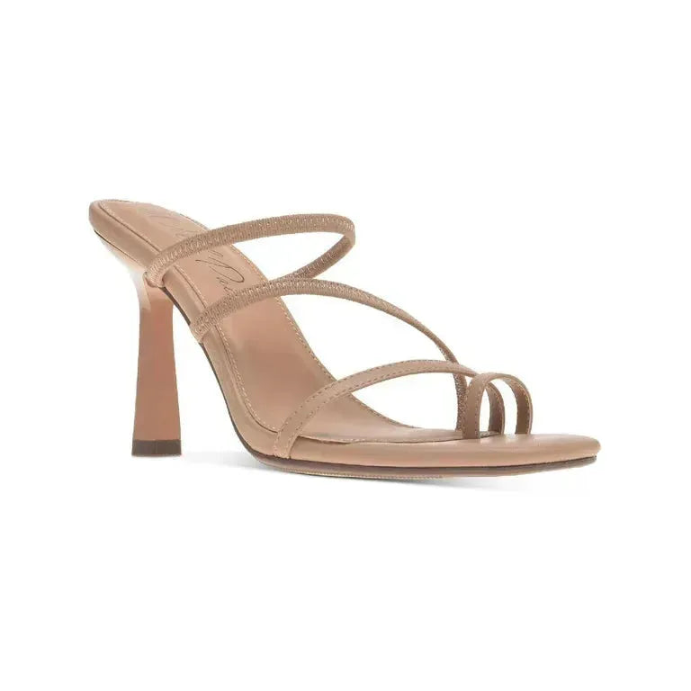 Wild Pair Women's Beige Lenore Strappy Dress Sandals | Wild Pair in Lebanon