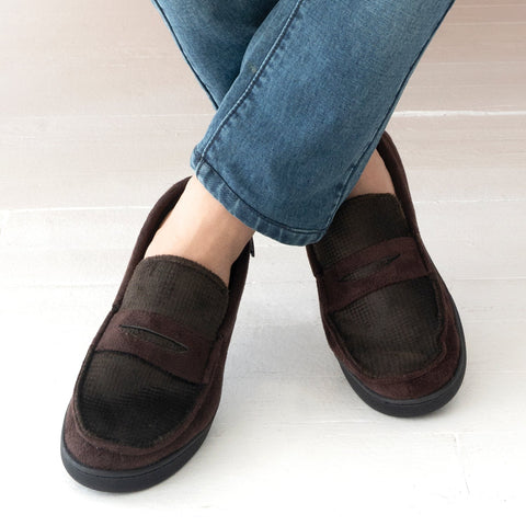 ISOTONER Men's Dark Brown Casual Shoes ACS233(shoes 10,61)shr