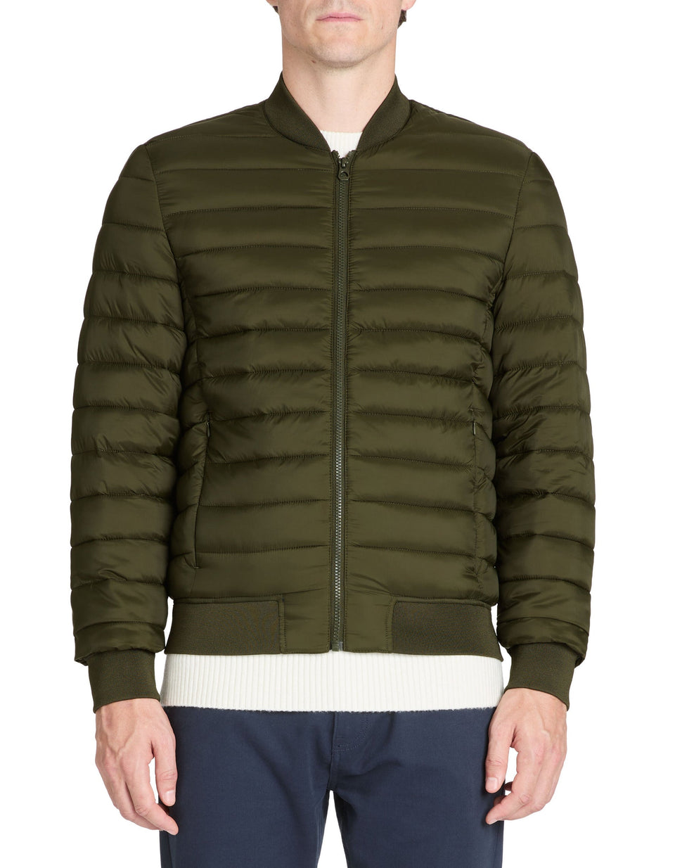 Celio Men's Khaki Puffer Jacket | Celio In Lebanon