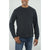 Jachs New York Men's Black Wool Blend Long Sleeve Crewneck Blouse | Jachs New York In Lebanon