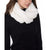Jenni Women's White Twisted Sherpa Cowl Scarf |Jenni In Lebanon