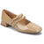 Journee Collection Women's Beige Glossy Gredah Double Buckle Flats | Journee Collection In Lebanon