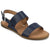 Journee Collection Women's Navy Lavine Multi Strap Sandals