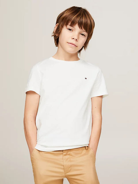 Tommy Hilfiger Boy's White T-Shirt ABFK119