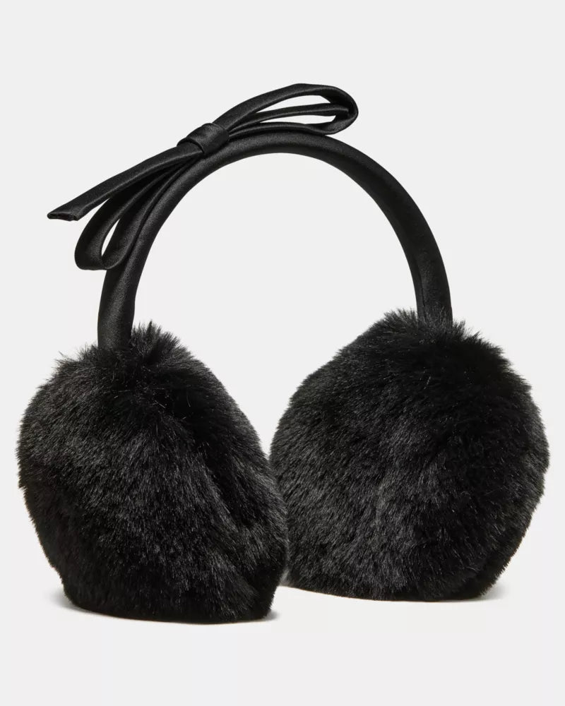 Kate Spade Women's Black Shoelace Bow Earmuffs | Kate Spade In Lebanon