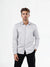 Celio Men's Light Grey Satin Finish Long Sleeve Shirt | Celio in Lebanon