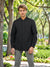 Celio Men's Black Solid Polyester Long-Sleeve Shacket | Celio In Lebanon