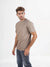 Celio Men's Light Brown Solid Loose Fit T-Shirt | Celio In Lebanon