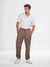 Celio Men’s Taupe Brown Jogger Trousers | Celio in Lebanon