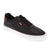 Levi's Men's Black Munro Faux-Leather Retro Low Top Sneakers