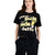 Love Tribe Women's Black Sanrio Gudetama Print Graphic T-Shirt | Love Tribe in Lebanon