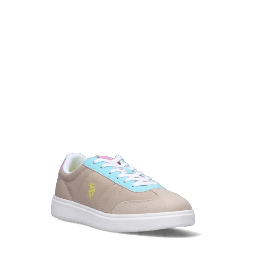 U.S. Polo Assn. Women's Beige Multi Donna Sneakers