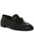 Aqua College Women's Black Bit Hardware Notched Padded Loafers | Aqua College In Lebanon