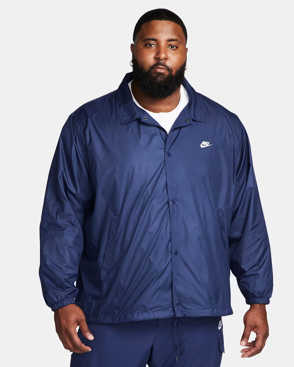 Nike Men's Navy Relaxed Fit Club Coaches Jacket | Nike In Lebanon