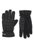 Pair of black gloves on a white background