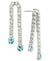On 34th Women's Silver Tone Crystal Drop Earrings |On 34th In Lebanon