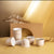 Crown Beige Arabic Coffee Cups 6pc ET2105