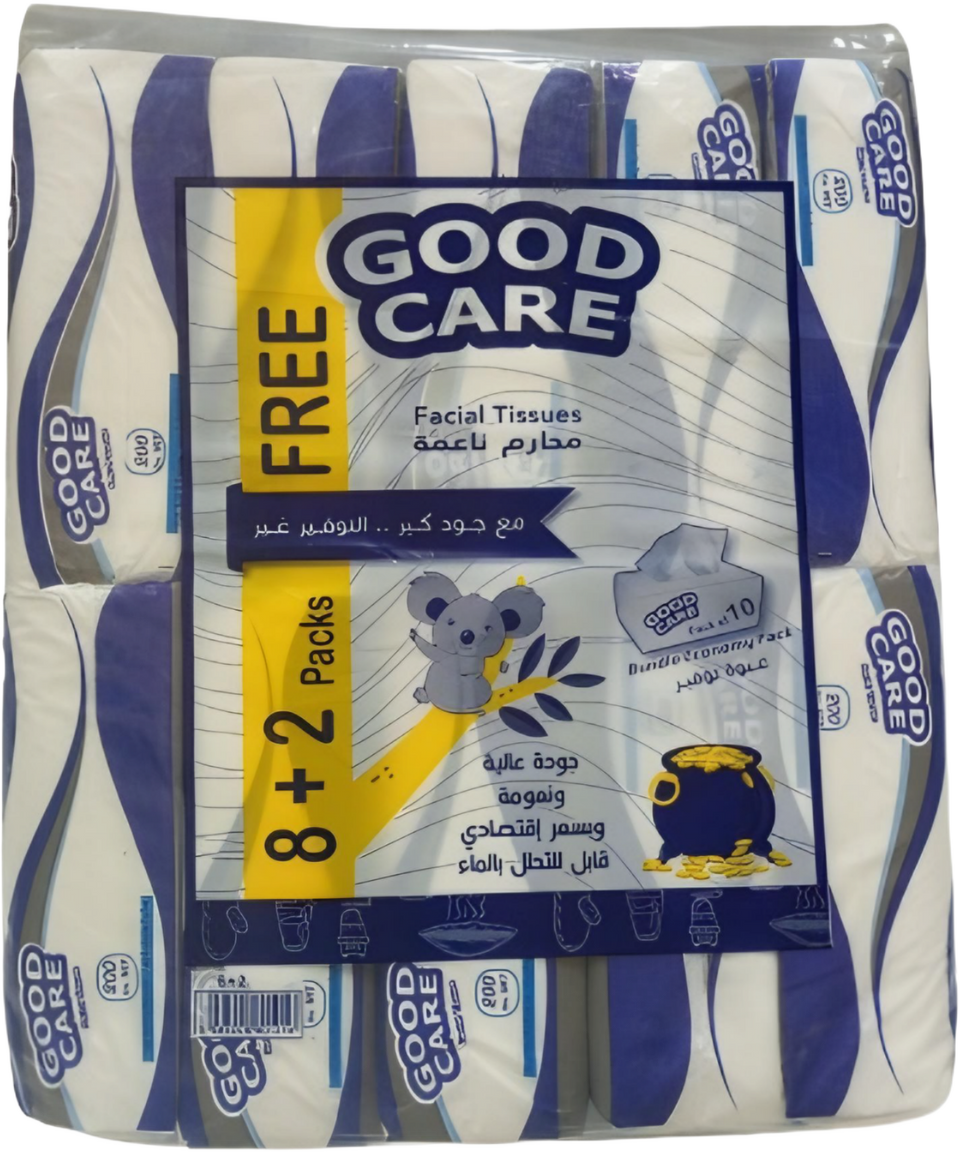 Good Care Facial Tissues 8+2 Packs Free | Good Care In Lebanon