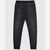 Ring of Fire Boy's Black Printed Moto Denim Knit Sweatpants
