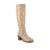 Journee Collection Women's Tan Comfort Foam Stacked Block Heeled Round Toe Boots