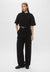 Emporio Armani Women's Black Logo-Embellished T-shirt | Emporio Armani in Lebanon