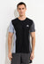 Adidas Men's Black Own The Run Colorblock Moisture-Wicking T-Shirt | Adidas In Lebanon