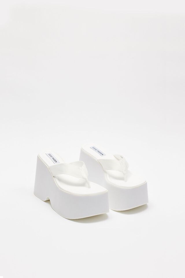 Steve Madden Women's White Platform Sandal | Steve Madden In Lebanon