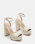 Steve Madden Women's Off White Heeled Sandal | Steve Madden In Lebanon