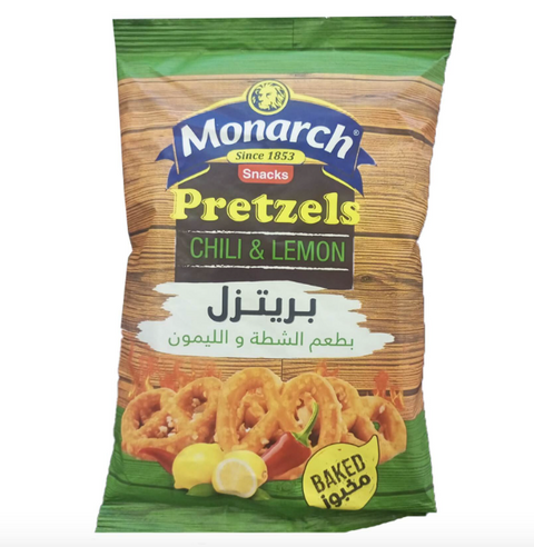 Monarch Pretzels Chili & Lemon Flavor 70g