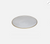 Hinox White & Gold Round Shape Flat Dinner Plate U-8 | Hinox In Lebanon