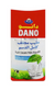 A package of Dano Full Cream Milk Powder, 2250g, with a red and green design featuring a cup and milk须须.