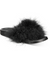 I.N.C International Concept Women's Black Marabou Pool Slides Slipper |I.N.C International Concept In Lebanon