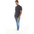 Only & Sons Men's Dark Navy Travis Slim Washed Polo Neck T-Shirt | Only & Sons In Lebanon