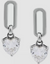 Giani Bernini Women's Silver Cubic Zirconia Heart Drop Sterling Earrings | Giani Bernini in Lebanon