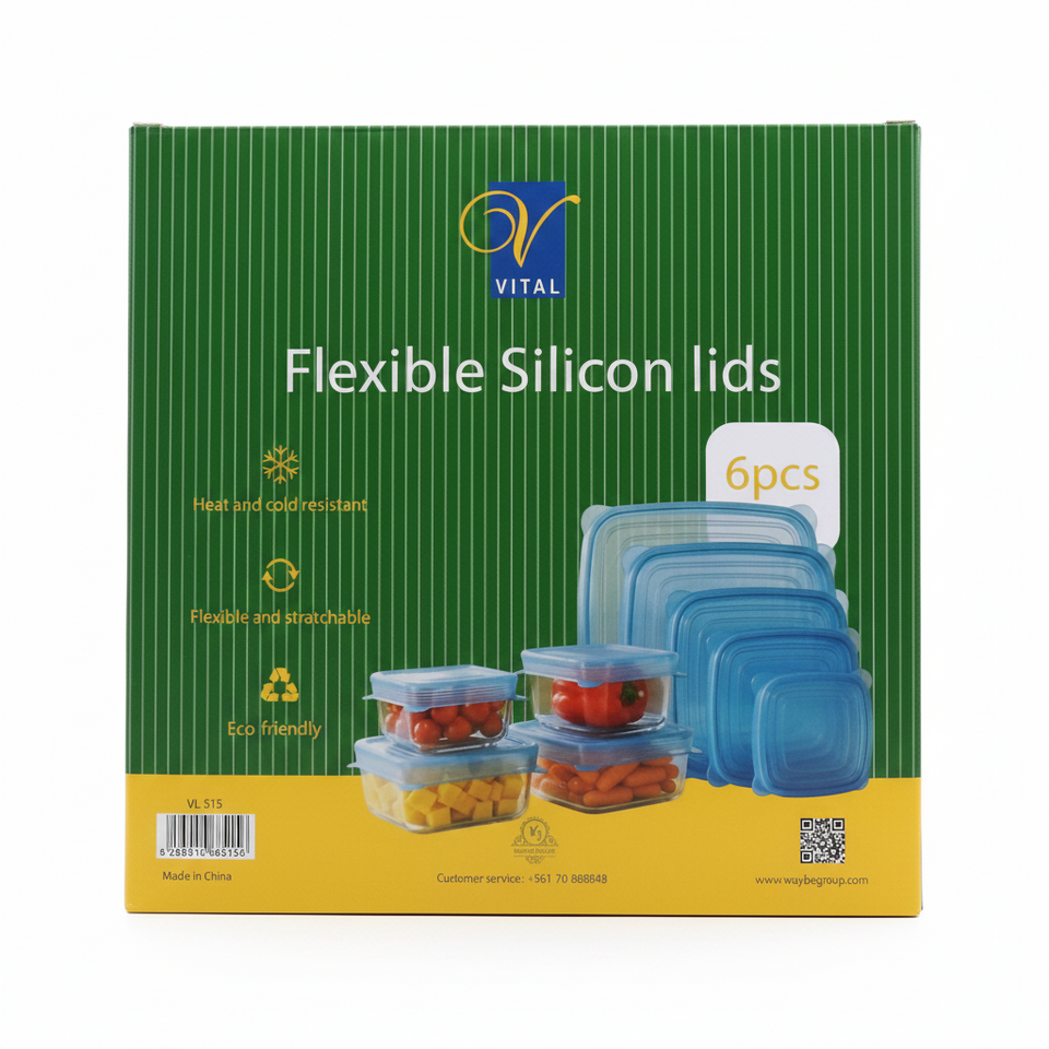 Vital Flexible Silicon Lids 6pcs Vl515
