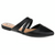 Journee Collection Women's Black Olivea Close Toe Flat Sandal | Journee Collection In Lebanon