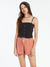 Volcom Women's Dusty Pink A Lace-Up Front Detail Shorts | Volcom in Lebanon