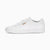 White Puma sneaker on a white background